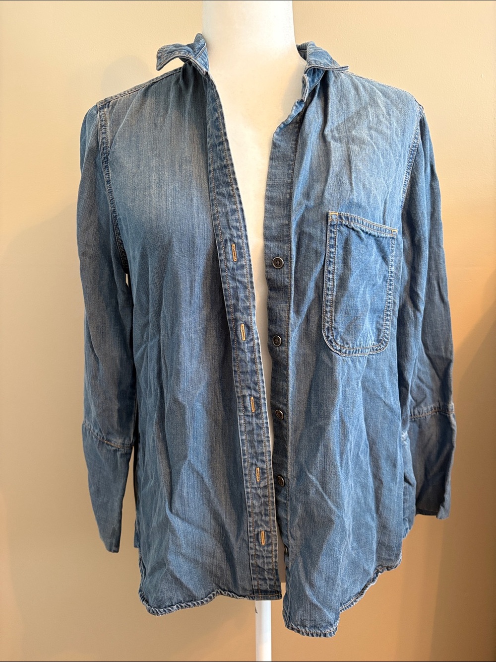 cloth & stone Light Blue Denim Button-Down Shirt